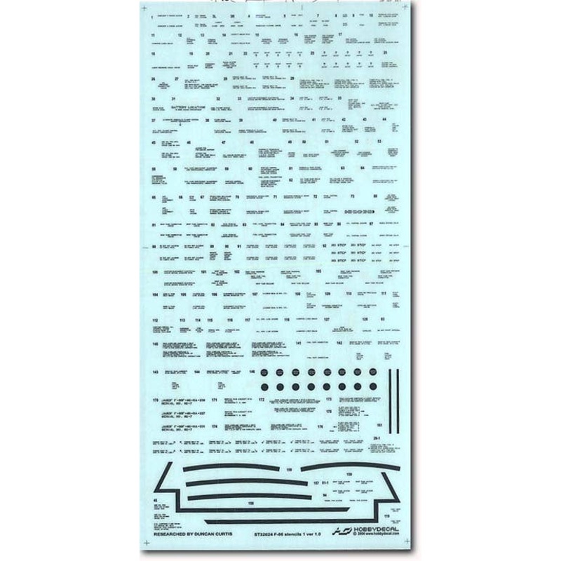 1/32 F-86 Stencils 1 ver 1.0