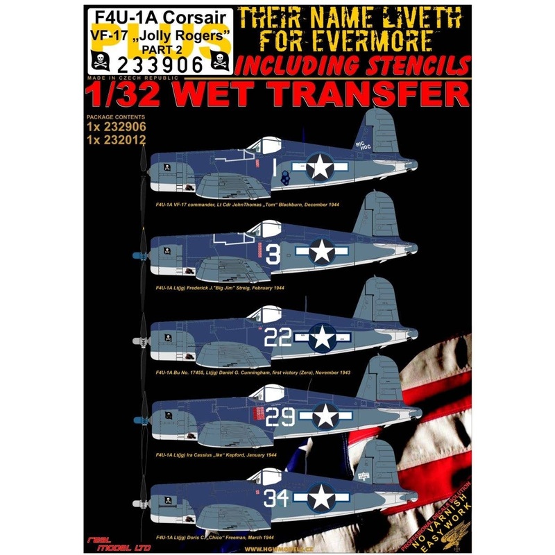 1/32 F4U-1A VF-17 Jolly Rogers Part 2 with Stencils