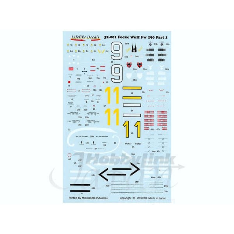1/32 Focke-Wulf Fw190 #1 Decal