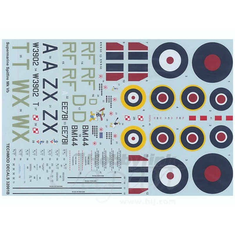 1/32 Supermarine Spitfire Mk.Vb Decals