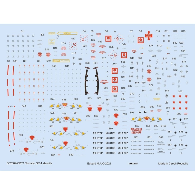 1/32 Tornado GR.4 Stencils (for Italeri / Revell)