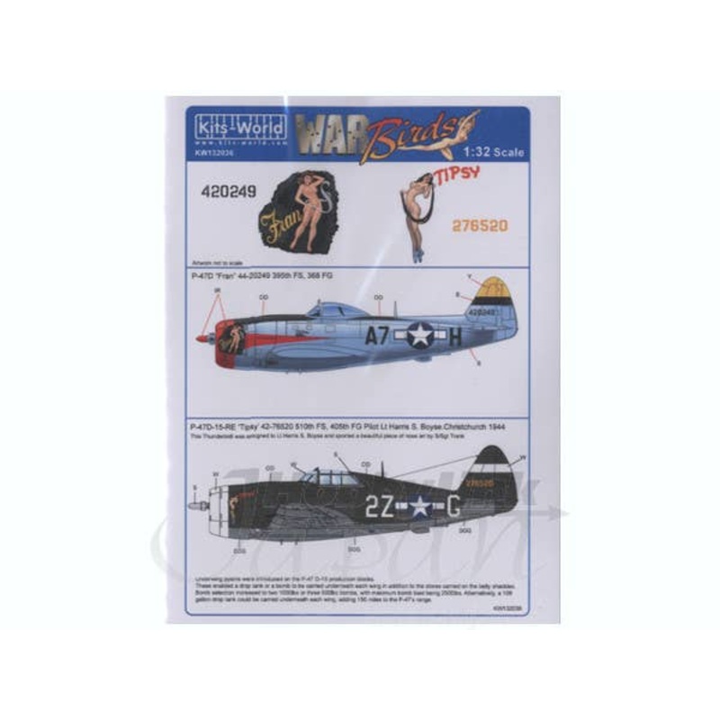 1/32 U.S. Army P-47 Thunderbolt Fran & Tipsy