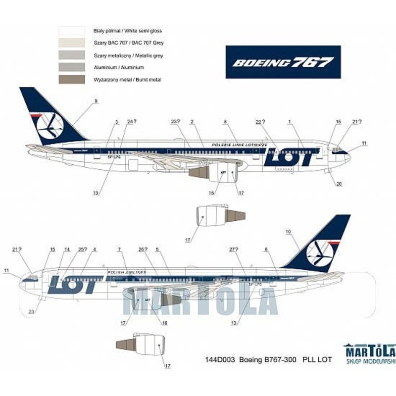 1/144 Boeing B767-300 PLL LOT
