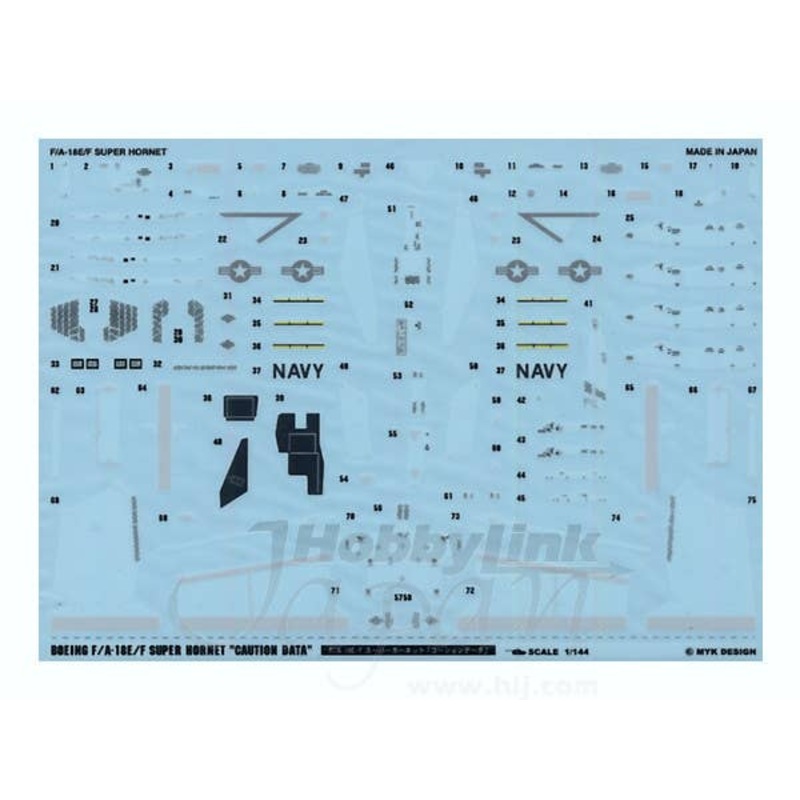 1/144 Boeing F/A-18E/F Super Hornet Caution Data
