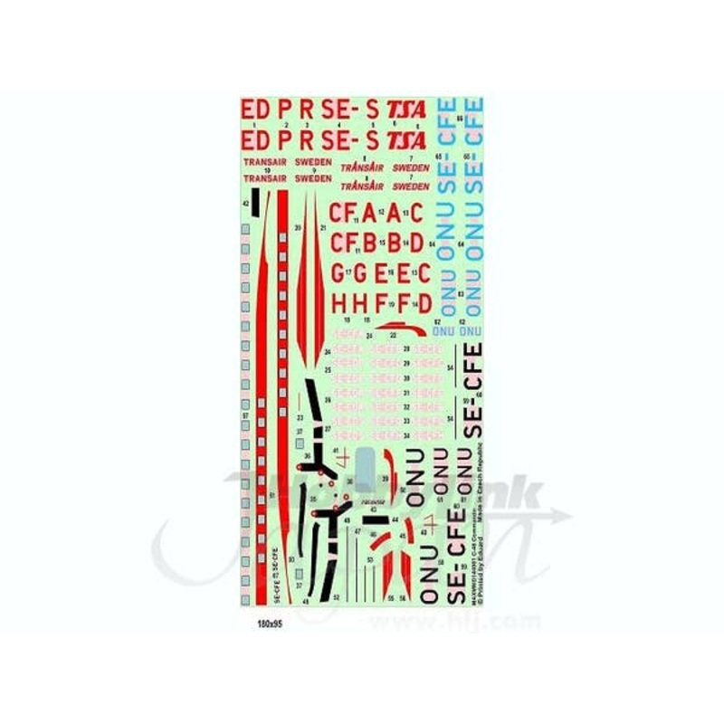 1/144 C-46 Commando Decal TransAir