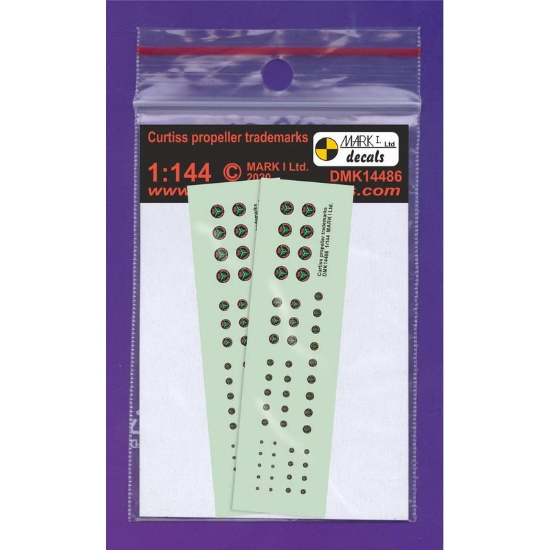 1/144 Curtiss Electric Propeller Trademarks, 2Sets