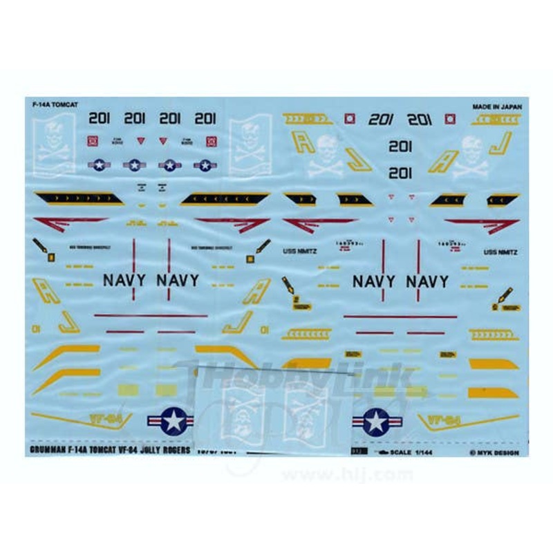 1/144 Grumman F-14A Tomcat VF-84 Jolly Rogers Hoist the