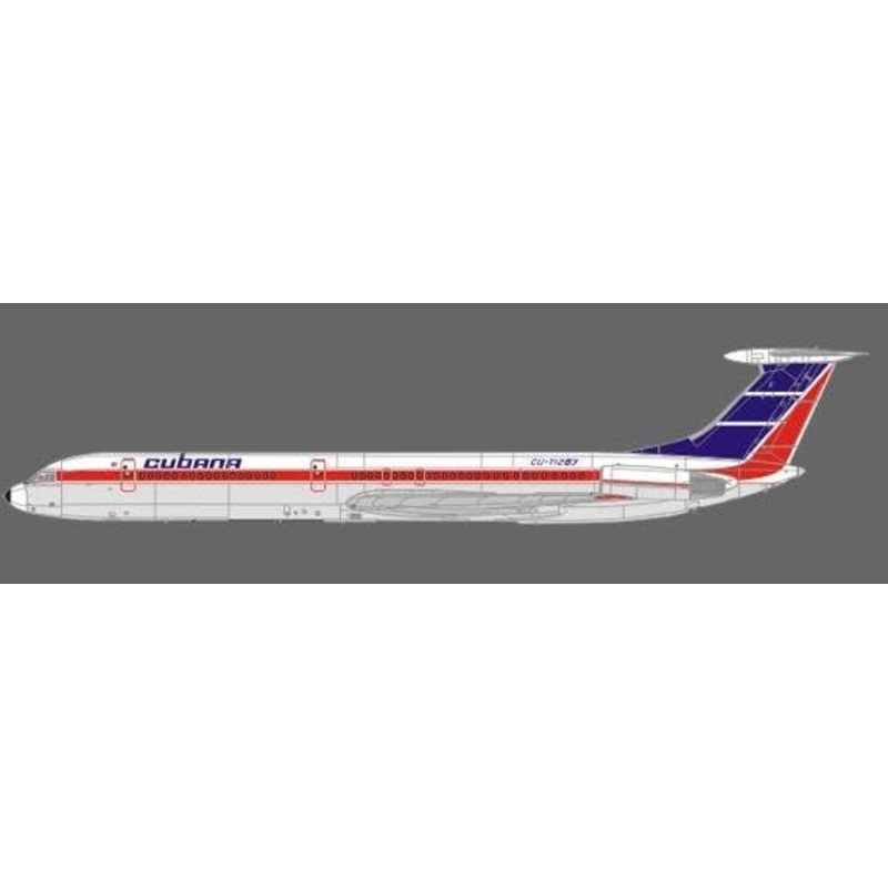 1/144 Il-62M Cubana Old Colors Decal (Cartograf) (for Zvezda)