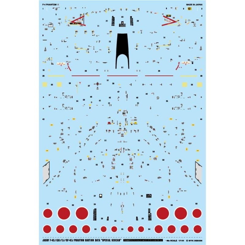 1/144 Japan Air Self-Defense Force F-4 Phantom II Caution Data Special Scheme