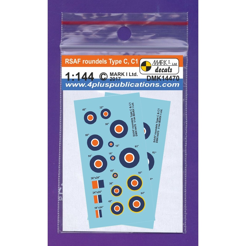 1/144 SAAF Roundels Type C & C1, 2 sets
