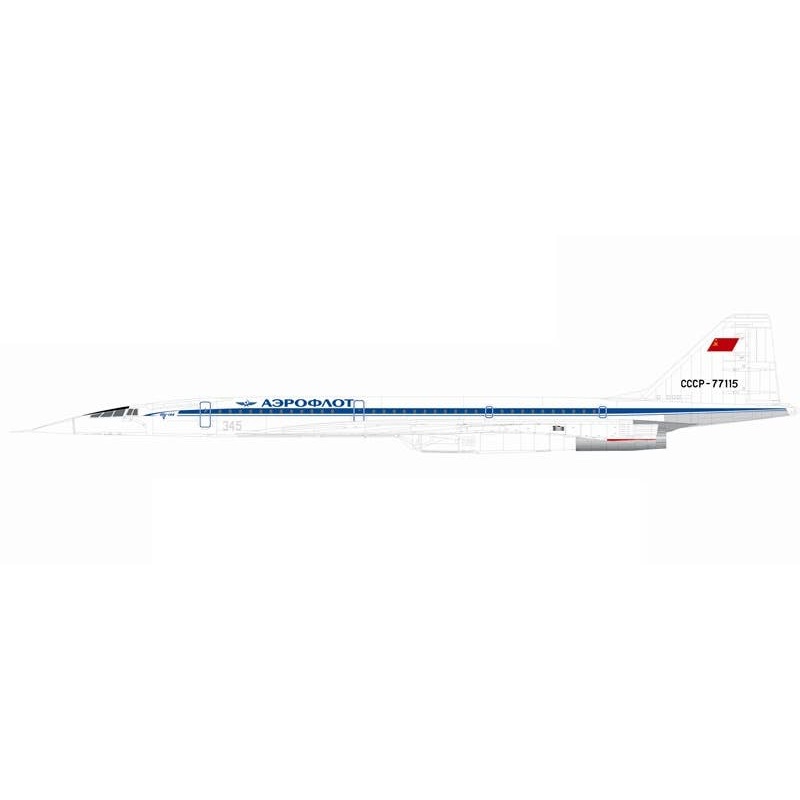 1/144 Tu-144D Aeroflot CCCP-77103-77115 Decal (for ICM)