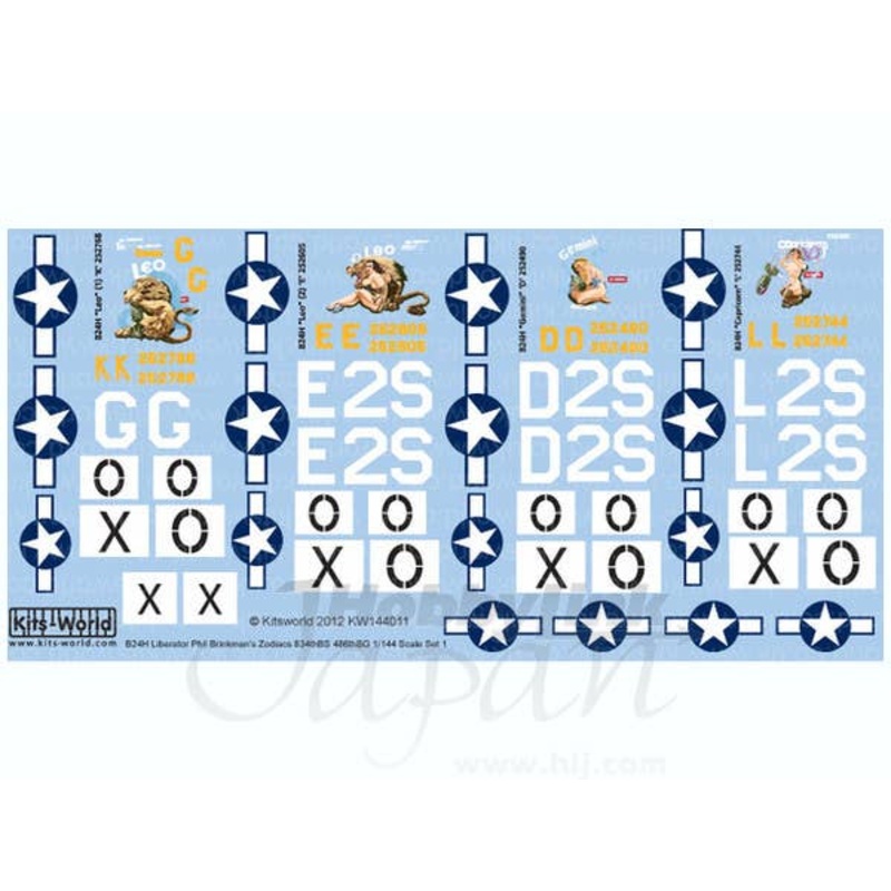 1/144 U.S.Army B-24 Liberator Decals Set 1
