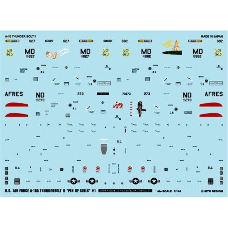1/144 USAF A-10A Thunderbolt II Pinup Girl #1