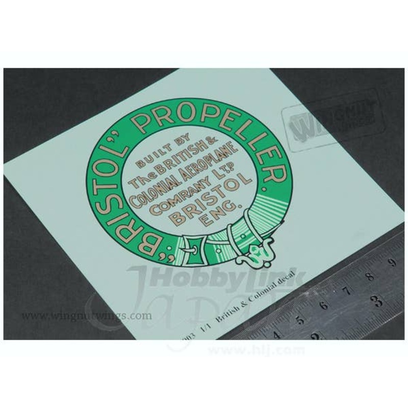 1/1 Bristol Propeller Decal