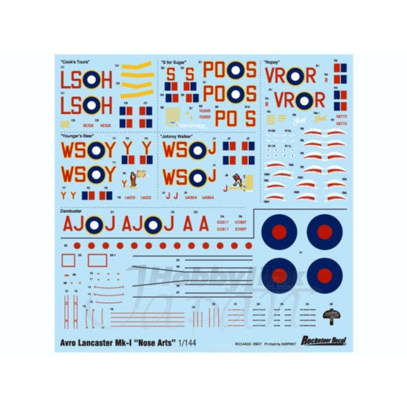 1/144 Avro Lancaster Mk.I Nose Arts