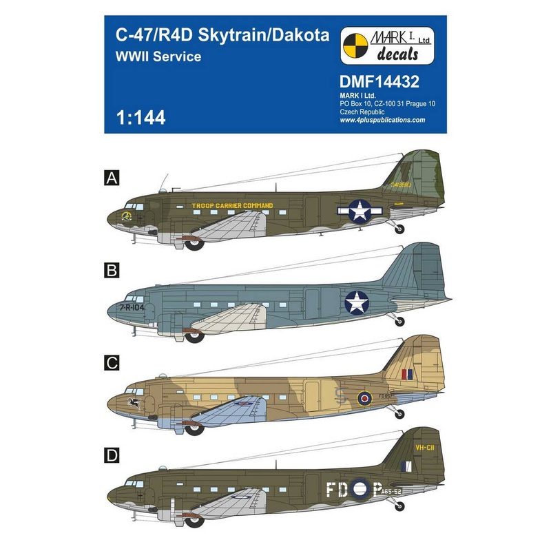 1/144 C-47/R4D Skytrain/Dakota 'WWII Service'