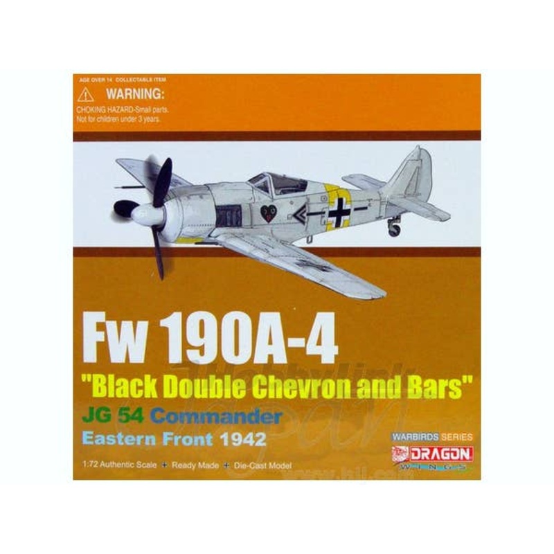 1/72 Focke Wulf Fw190A-4 Black Double Chevron And Byrds