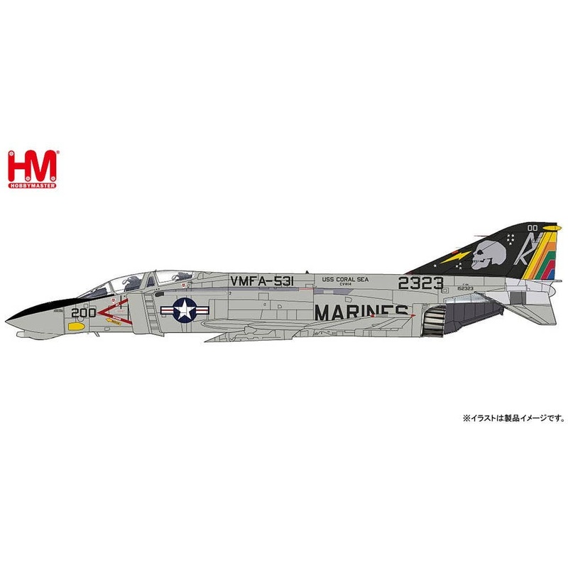 1/72 McDonnell Douglas F-4N Phantom II 152323, VMFA-531 Gray Ghosts, USS Coral Sea
