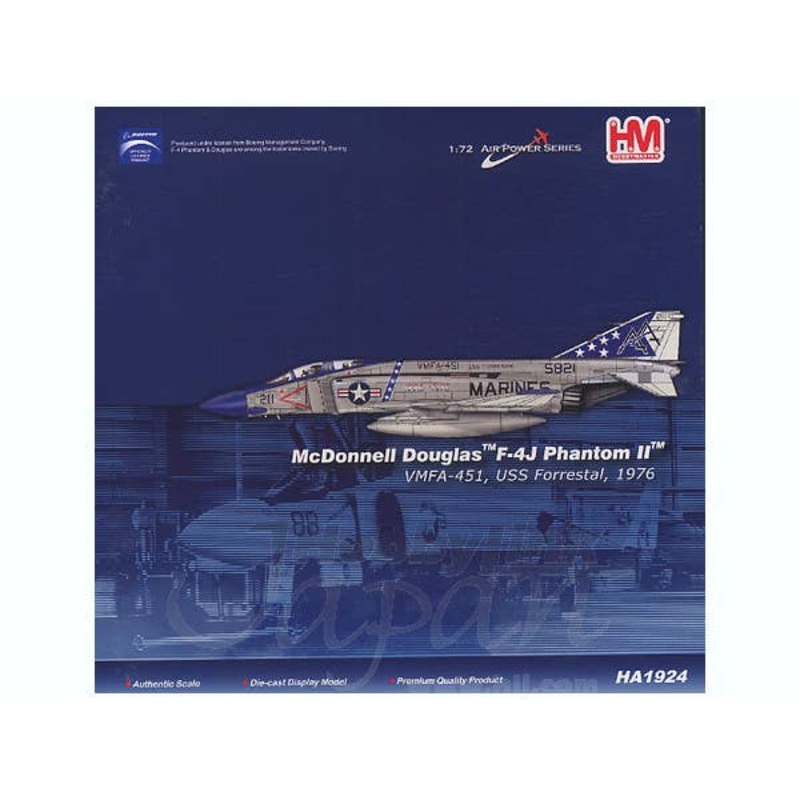1/72 McDonnell Douglas F-4J Phantom II VMFA-451 USS Forrestal 1976