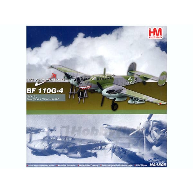 1/72 BF 110G-4 3C+LB Stab I/NJG 4 Shark Mouth
