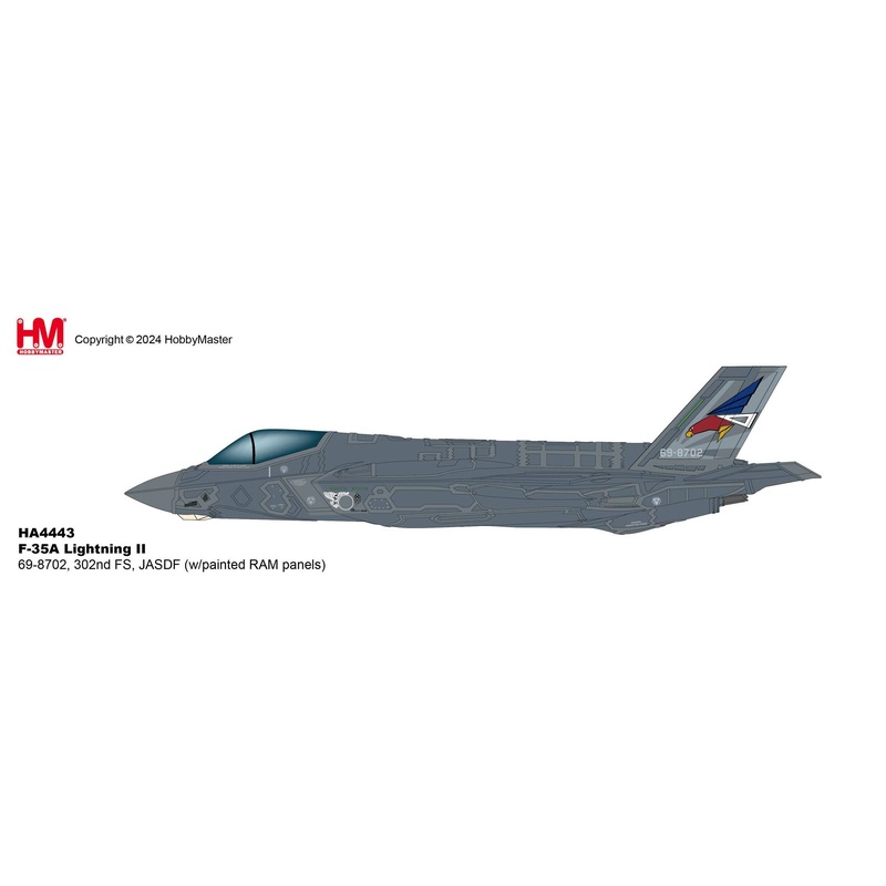 1/72 F-35A Lightning II 69-8702, 302nd FS, JASDF (w/painted RAM panels)