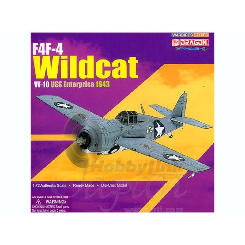 1/72 F4F-4 Wildcat VF-10 USS Enterprise 1943