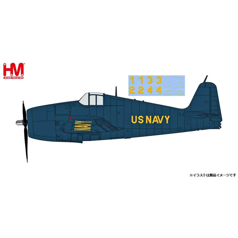 1/72 F6F-5 Hellcat US Navy Blue Angels 1-4 Decal included version