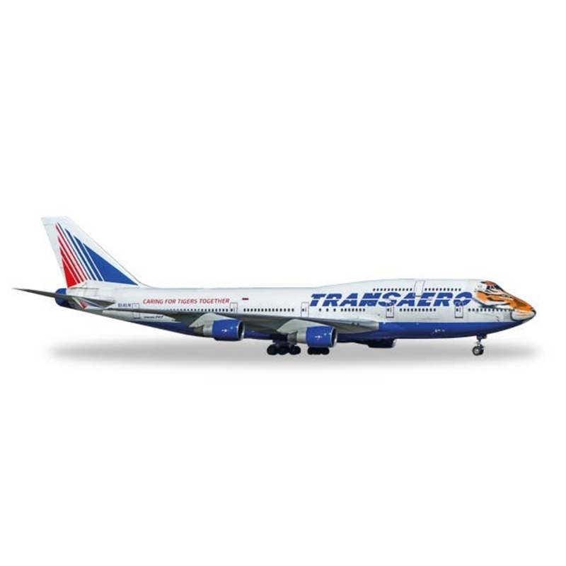 1/500 747-400 Transaero Airlines Amur TigerEI-XLN