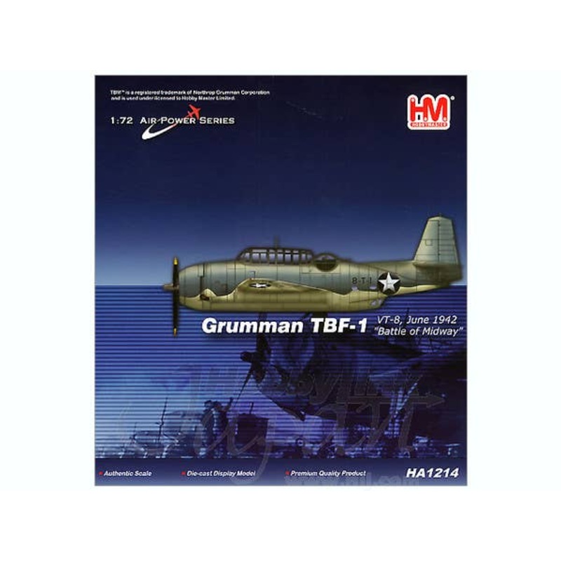 1/72 Grumman TBF-1 VT-8, June 1942 "Battle of Midway"