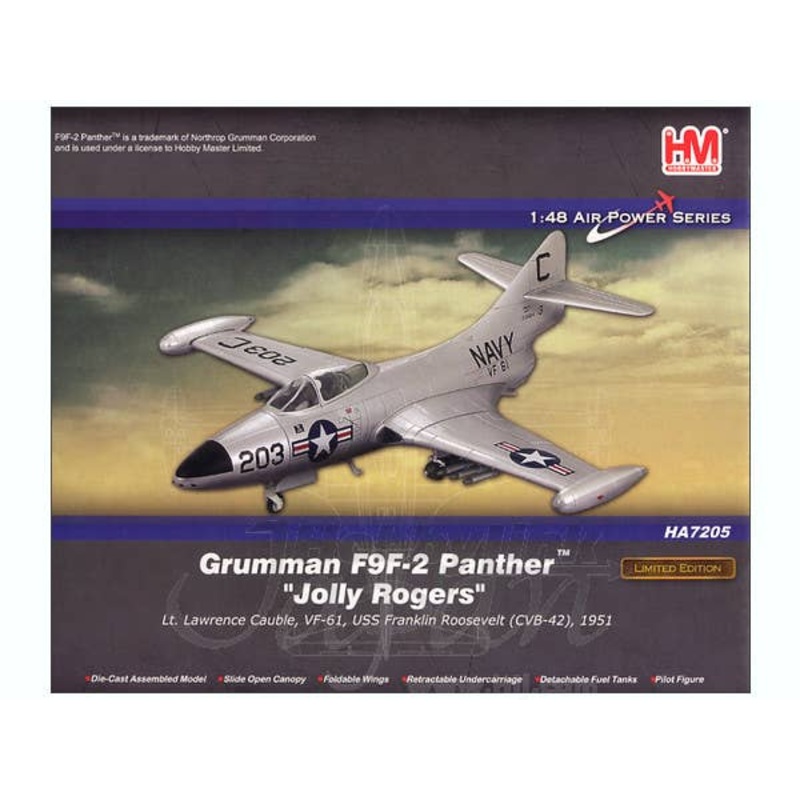 1/48 F9F-2 Panther "Jolly Rogers" Lt L Cauble VF-61 USS