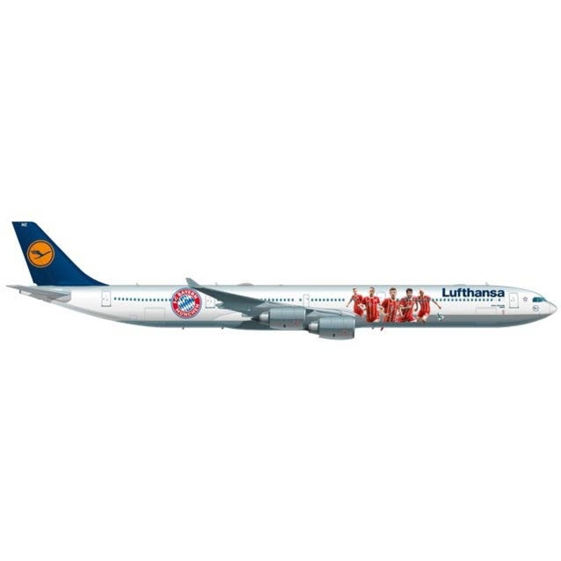 1/500 Lufthansa Airbus A340-600 "FC Bayern Audi Summer Tour China 2017" D-AIHZ