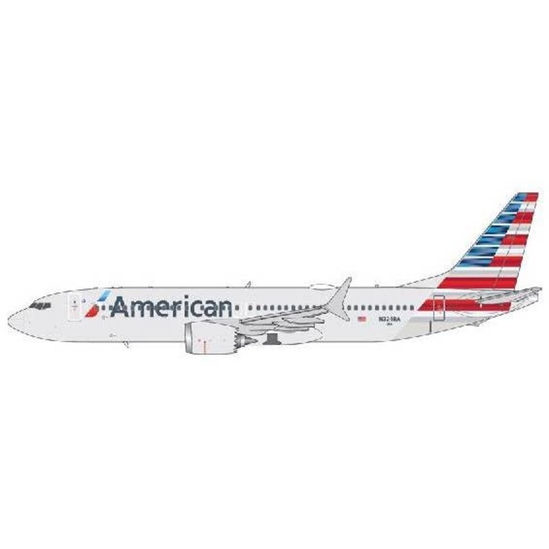 1/400 737 MAX8 American Airlines N324RA
