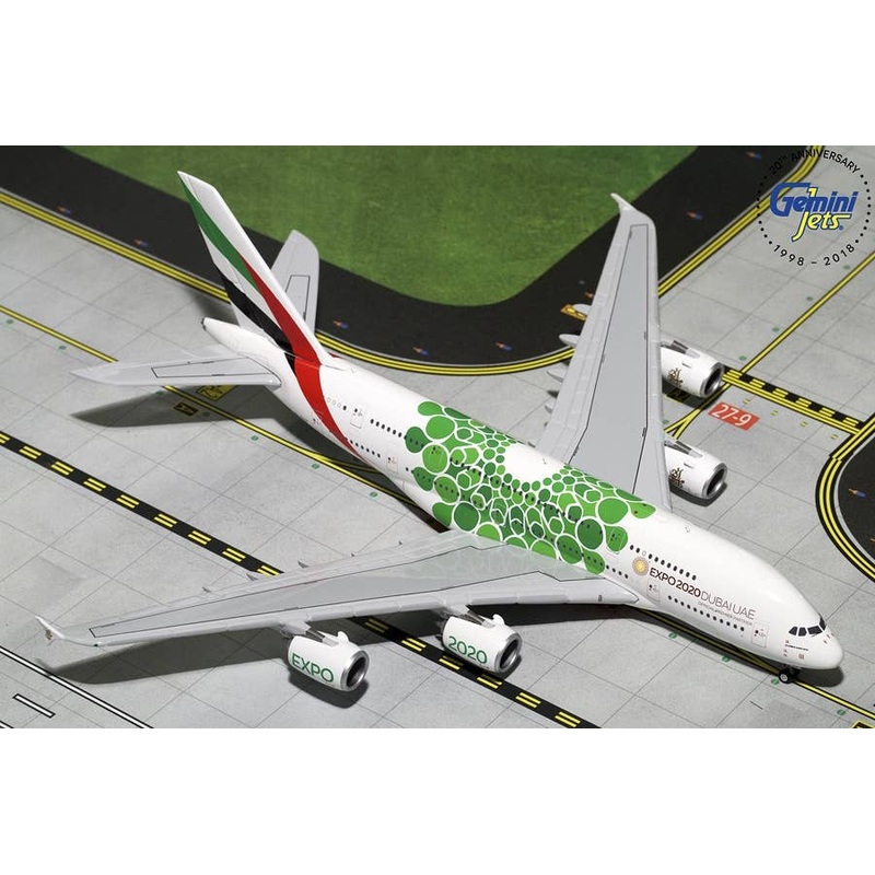 1/400 Emirates Airline EXPO 2020,Green A380-800