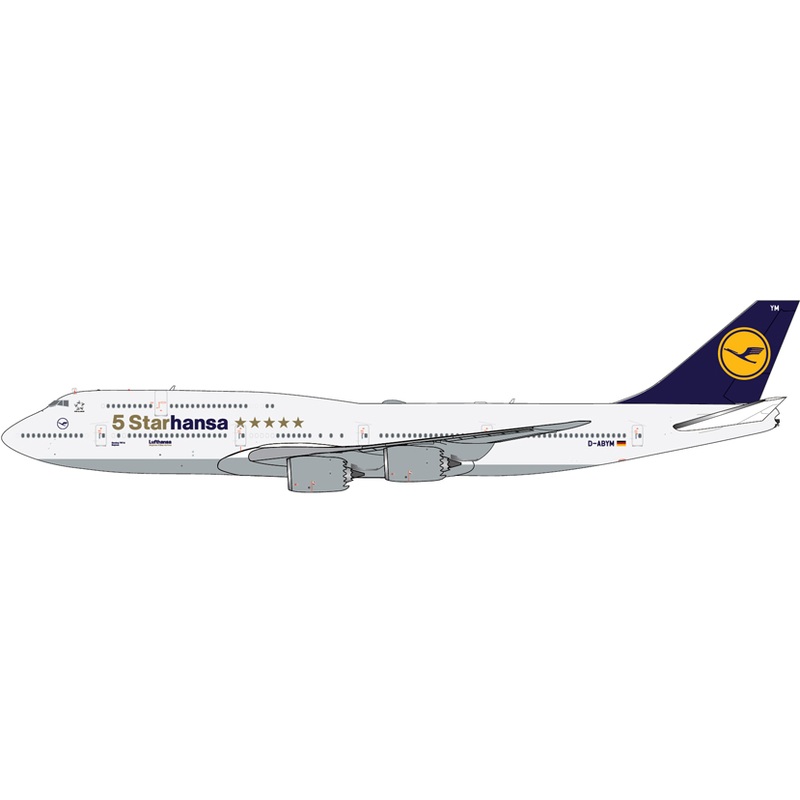 1/400 Lufthansa 5 Starhansa 747-8I D-ABYM