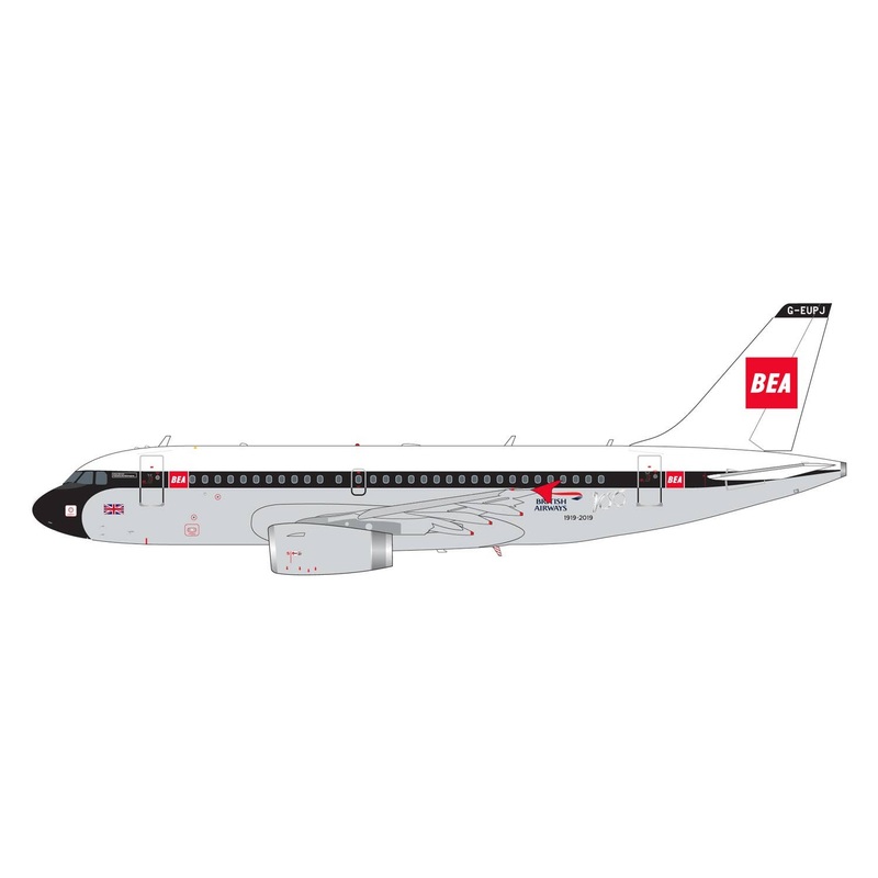 1/200 A319 British Airways BEA Retro Livery G-EUPJ