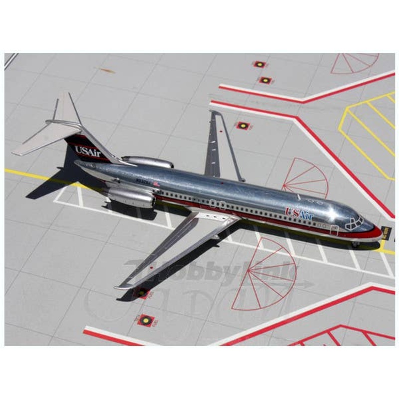 1/200 DC-9-US Airways N932VJ (Polished, Red, White, Blue)