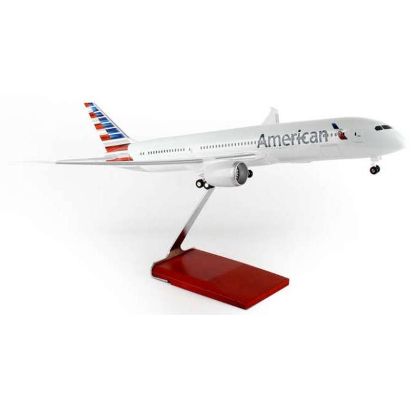 1/100 787-9 American Airlines (With Gear and Wooden Stand)