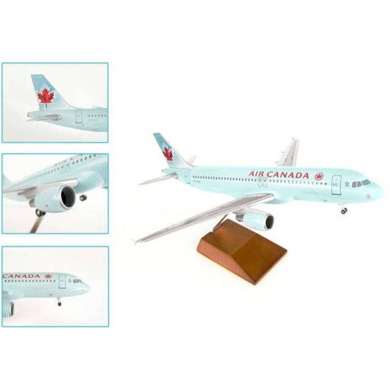 1/100 A320-200 Air Canada (With Gear and Wooden Stand)