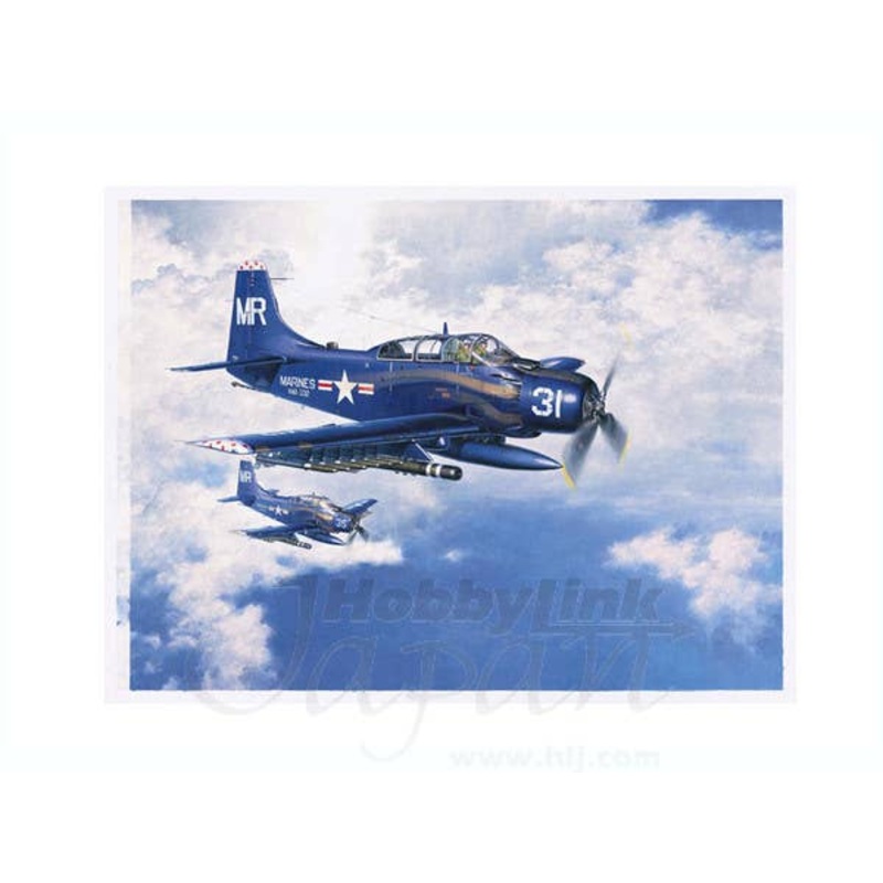 B-Grade Shigeo Koike Art Print: Douglas AD-5 (A-1E) Skyraider