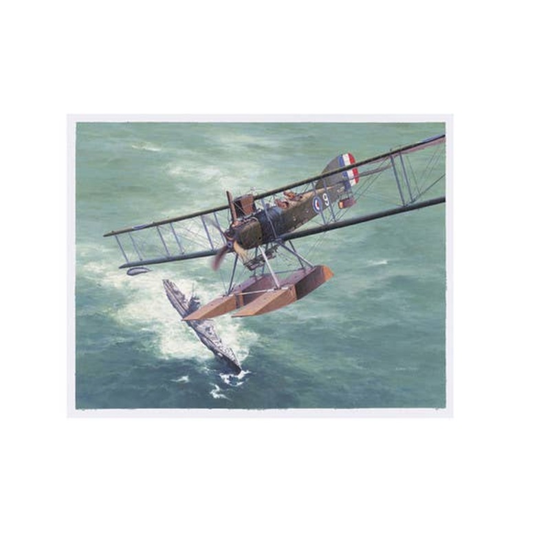 Shigeo Koike Art Print: Short Admiralty Type 184 Seaplane