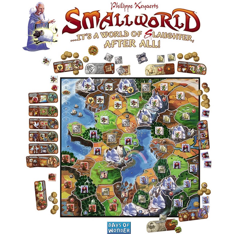 Jeu de conseil d'administration de la petite civilisation mondiale