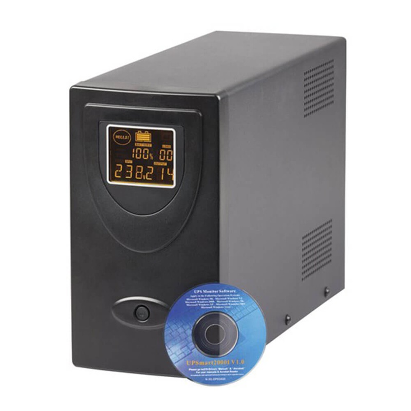 LCD Line Interactive UPS USB & LCD DISP (1500VA / 900W 230VAC)